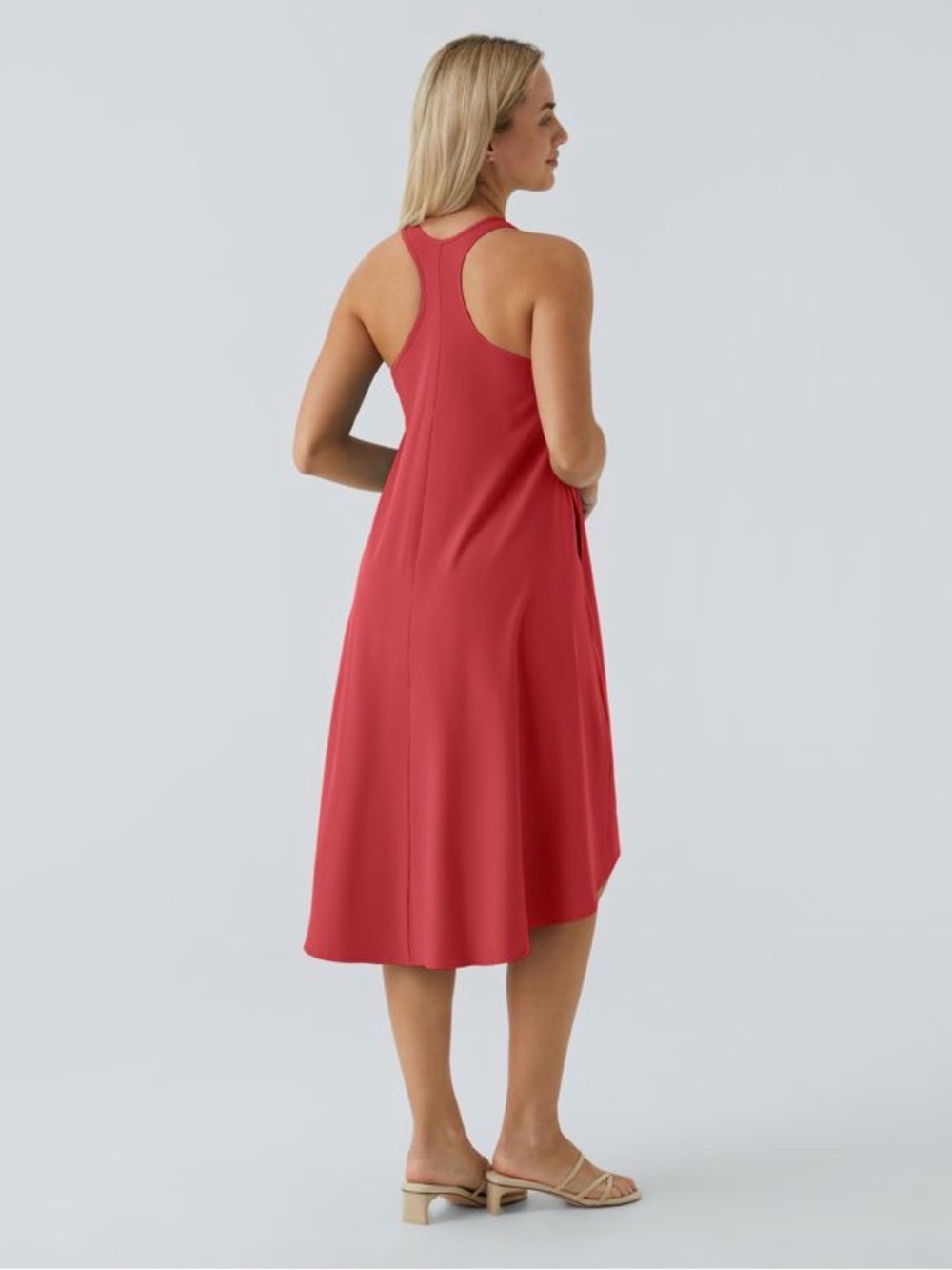 HALARA Red High-Low Racerback Sundress - Picture 2 of 6